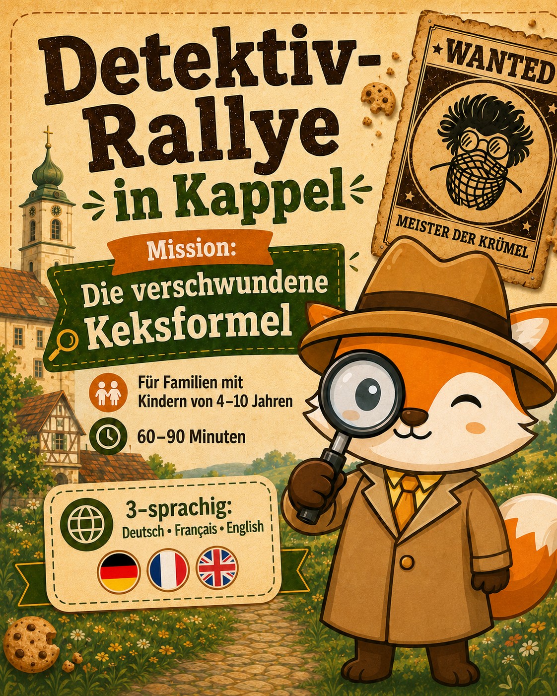 Meister der Krümel Detektivrallye in Kappel bei Rust