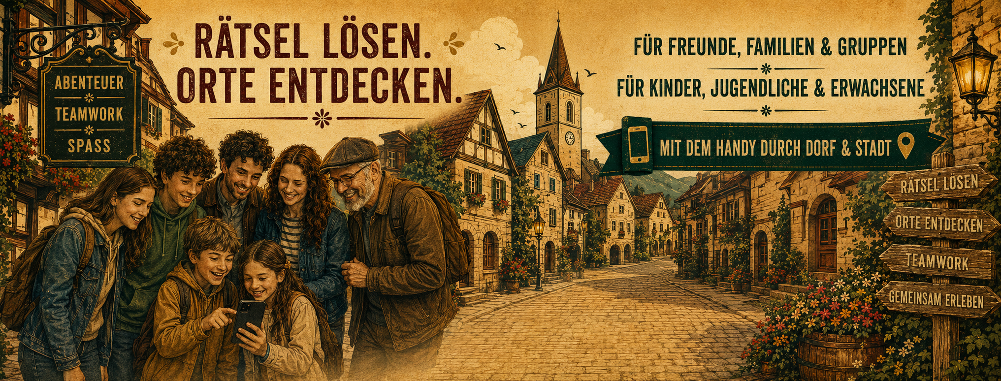 Escape-Rallye bei Rust – Rätsel lösen, Orte entdecken